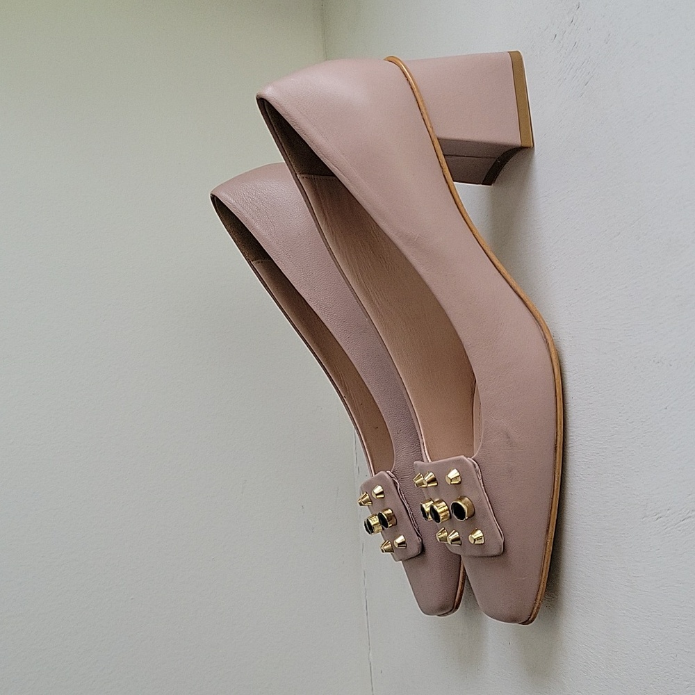 Womens 8.5 Napoleoni Studded Heels - Picture 5 of 7